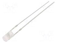 LED; pink; 3mm; 220mcd; 140°; Front: flat; 12VDC; No.of term: 2; 225mW OPTOSUPPLY