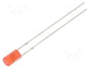 LED; red; 3mm; 330mcd; 140°; Front: flat; 12VDC; No.of term: 2; 225mW OPTOSUPPLY