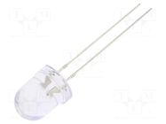 LED; red/blue; 8mm; 30°; Front: convex; 2.1÷2.6/2.9÷3.4VDC; round OPTOSUPPLY