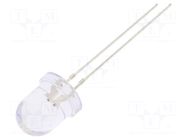 LED; red/yellow; 8mm; 30°; Front: convex; 2.1÷2.6VDC; No.of term: 2 OPTOSUPPLY