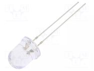 LED; blue/yellow; 8mm; 30°; Front: convex; 2.1÷2.6/2.9÷3.4VDC OPTOSUPPLY