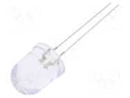 LED; blue/yellow; 10mm; 30°; Front: convex; 2.1÷2.6/2.9÷3.4VDC OPTOSUPPLY