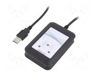 RFID reader; 4.3÷5.5V; USB; antenna; Range: 100mm; 88x56x18.5mm ELATEC