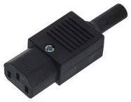 CONNECTOR, POWER ENTRY, FEMALE, 10A