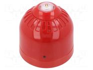 Signaller: lighting; flashing light; red; Sonos Pulse; 17÷60VDC KLAXON SIGNALS