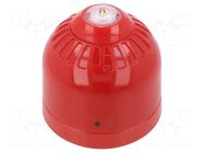 Signaller: lighting; flashing light; red; Sonos Pulse; 17÷60VDC KLAXON SIGNALS