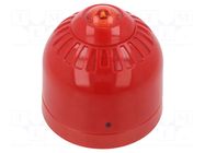 Signaller: lighting; flashing light; red; Sonos Pulse; 17÷60VDC KLAXON SIGNALS