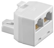 ISDN T-Adapter, white - RJ45 male (8P8C) > 2x RJ45 female (8P8C)