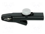 Crocodile clip for connections; ESD; black BERNSTEIN