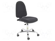 Chair; ESD; Seat dim: 460x430mm; Back dim: 440x510mm; 480÷610mm RT WORK