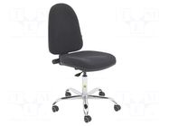Chair; ESD; Seat dim: 460x430mm; Back dim: 440x510mm; 560÷750mm RT WORK
