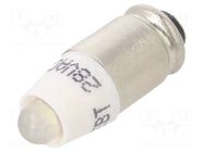 LED lamp; white; S5,7s,T1-3/4; 28VDC; 28VAC; plastic; 3mm; -20÷60°C CML INNOVATIVE TECHNOLOGIES