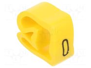 Markers; Marking: 0; 8÷16mm; PVC; yellow; -30÷60°C; leaded; PA-3 PARTEX