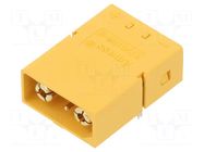 Connector: DC supply; socket; male; XT90; 30A; 500V; PIN: 4; on PCBs AMASS