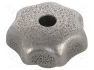 Knob; Ø: 32mm; cast iron; Ømount.hole: 6mm; DIN 6336 ELESA+GANTER