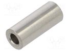 Spacer sleeve; 12mm; cylindrical; stainless steel; Out.diam: 5mm DREMEC