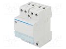 Contactor: 4-pole installation; 40A; 230VAC; NC x2 + NO x2 HAGER