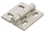 Hinge; Width: 55mm; stainless steel; H: 55mm; adjustable ELESA+GANTER