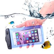 PVC waterproof armband phone case - blue, Hurtel