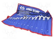 Wrenches set; combination spanner; 15pcs. KING TONY