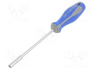 Screwdriver; 6-angles socket; HEX 5mm; Blade length: 125mm KING TONY