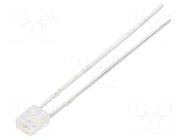 LED; orange; rectangular; 3.2x1.9x4.15mm; 210mcd; 130°; Front: flat LUCKYLIGHT