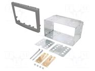 Radio frame; Porsche; 2 DIN; grey volcanic matt ACV