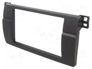 Radio frame; BMW; 2 DIN; black 4CARMEDIA