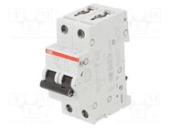 Circuit breaker; 230/400VAC; Inom: 16A; Poles: 1+N; Charact: C; 6kA ABB