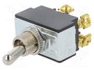 Switch: toggle; Pos: 2; DPST; ON-OFF; 21A/14VDC; Leads: screw; 50mΩ SWITCH COMPONENTS