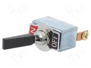 Switch: toggle; Pos: 2; SPST; ON-OFF; 50A/12VDC; Leads: screw; TD/TD1 SWITCH COMPONENTS