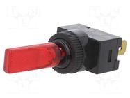 Switch: toggle; Pos: 2; SPST; ON-OFF; 20A/12VDC; Leads: connectors SWITCH COMPONENTS