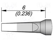 Tip; chisel; 1x0.2mm JBC TOOLS