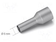 Nozzle: hot air; for hot air station; 5mm JBC TOOLS