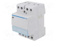 Contactor: 2-pole installation; 40A; 24VAC; NO x2; ESD; -10÷50°C HAGER