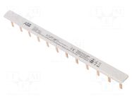 Busbar; 10mm2; Poles: 1; 690VAC; 690VDC; Inom: 63A; No.of mod: 12 ABB