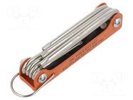 Wrench-set; Torx®; TX10,TX15,TX20,TX25,TX27,TX30,TX40; 7pcs. PG TOOLS