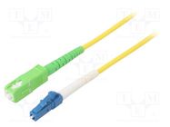 Fiber patch cord; OS2; LC/UPC,SC/APC; 25m; Optical fiber: 9/125um Goobay