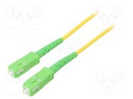 Fiber patch cord; OS2; SC/APC,both sides; 1m; LSZH; yellow Goobay