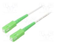 Fiber patch cord; OS2; SC/APC,both sides; 2m; LSZH; white Goobay