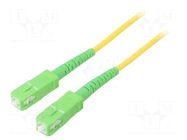 Fiber patch cord; OS2; SC/APC,both sides; 10m; LSZH; yellow Goobay