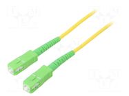 Fiber patch cord; OS2; SC/APC,both sides; 25m; LSZH; yellow Goobay