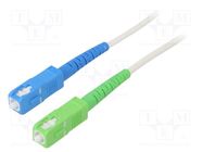 Fiber patch cord; OS2; SC/APC,SC/UPC; 15m; Optical fiber: 9/125um Goobay