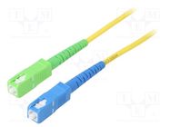 Fiber patch cord; OS2; SC/APC,SC/UPC; 25m; Optical fiber: 9/125um Goobay