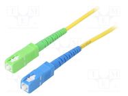 Fiber patch cord; OS2; SC/APC,SC/UPC; 30m; Optical fiber: 9/125um Goobay