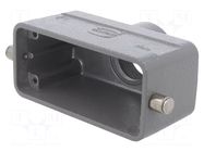 Enclosure for connectors: HDC; size 16B; for cable; Han® B; IP65 HARTING