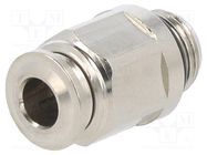 Push-in fitting; straight; -0.99÷20bar; nickel plated brass AIGNEP