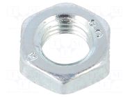 Nut; hexagonal; M6; Thread: fine thread; 0.75; steel; Plating: zinc BOSSARD