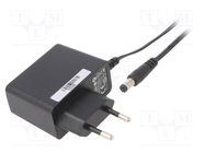 Power supply: switching; mains,plug; 24VDC; 0.5A; 12W; Plug: EU POS