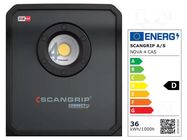 Lamp: working; 6500K; IP65; SCANGRIP CONNECT; 400lm,4000lm; 30W SCANGRIP